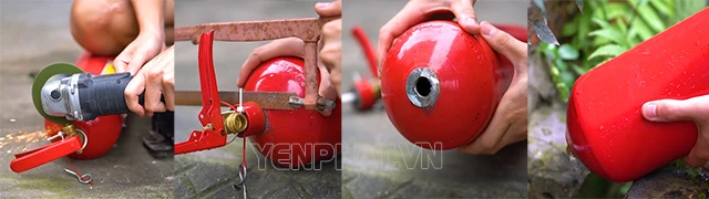 làm máy nén khí từ lốc tủ lạnh