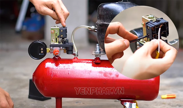 tự chế máy nén khí tủ lạnh nối điện