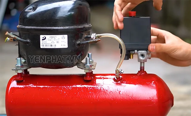 tự chế máy nén khí tủ lạnh ống hơi