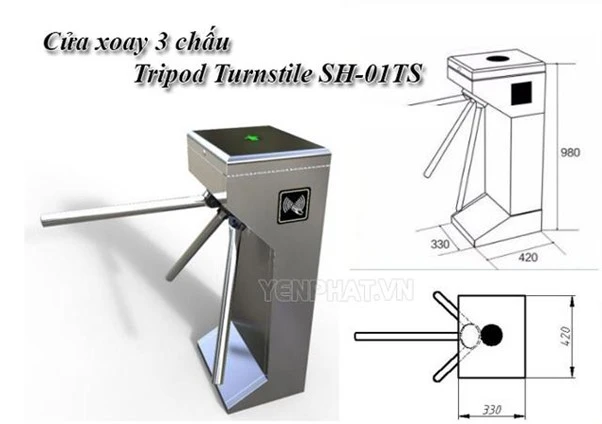 Cấu tạo Tripod Turnstile SH-01TS