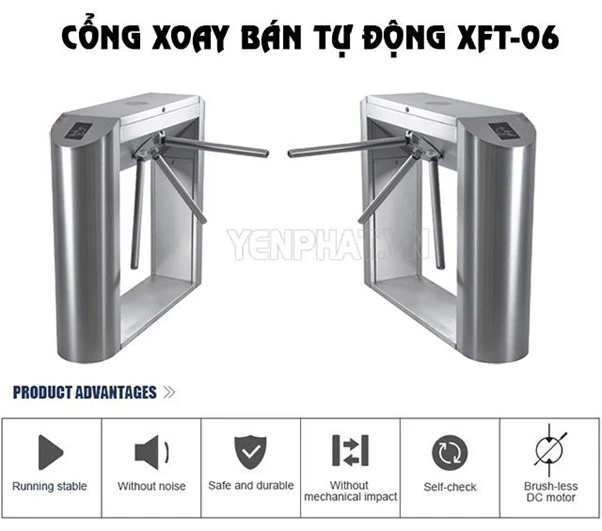 Cổng xoay bán tự động XFT-06