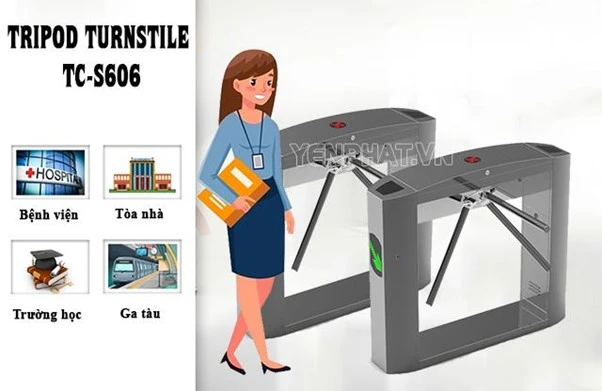 Nguyên lý hoạt động cổng xoay 3 càng
