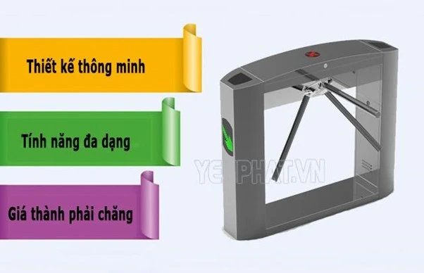 Ưu điểm cổng xoay 3 càng Tripod Turnstile TC-S606