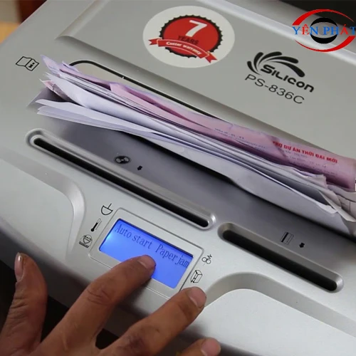 Máy huỷ tài liệu Silicon PS-836C 4