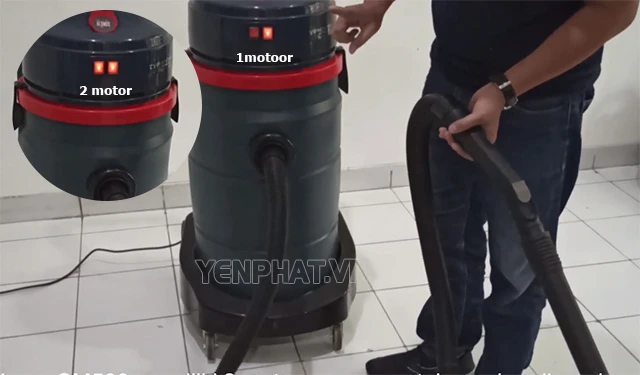 Máy hút bụi Typhoon SM580 có 2 động cơ