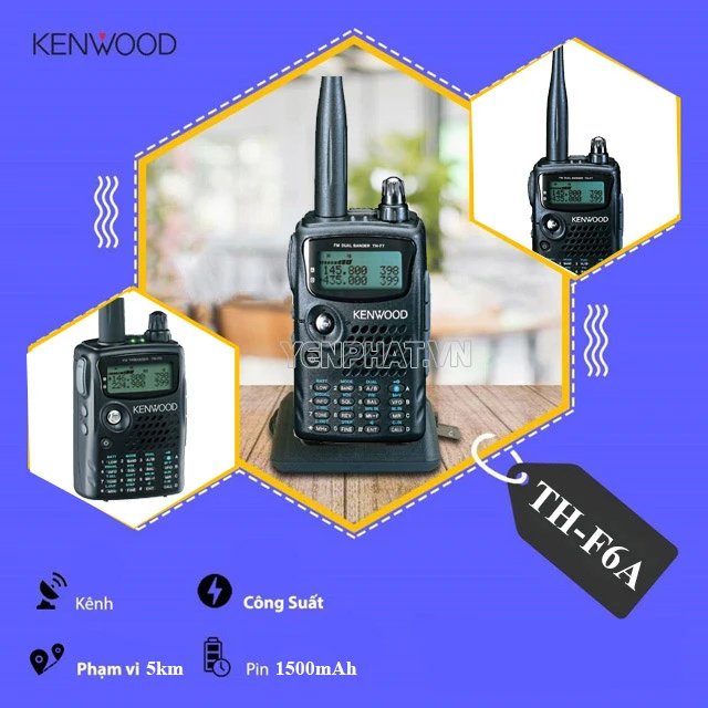 bộ đàm kenwood th f6a | Điện Máy Yên Phát