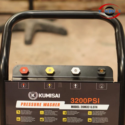 Máy rửa xe cao áp giá rẻ Kumisai 20M32-5.5T4 (tự động ngắt) 6