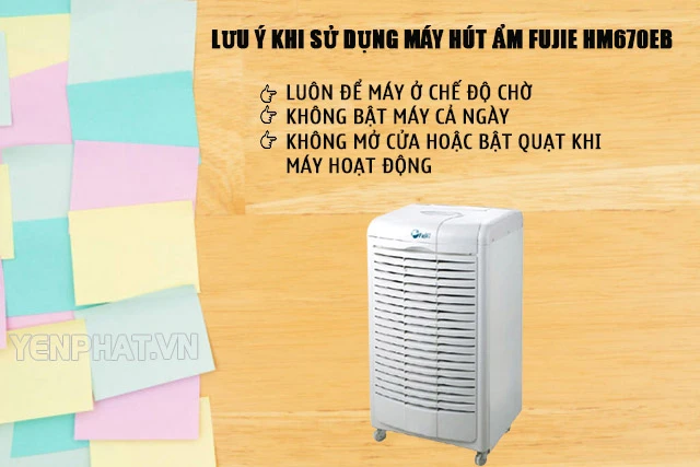 máy hút ẩm không khí FujiE HM-670EB | Điện Máy Yên Phát