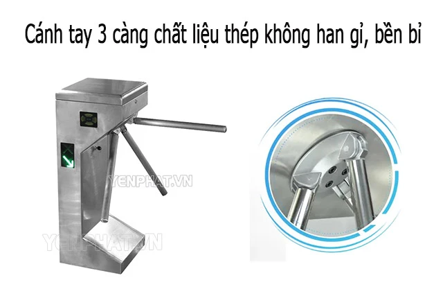 Cổng xoay bán tự động XFT - 01 được làm từ chất liệu bền bỉ