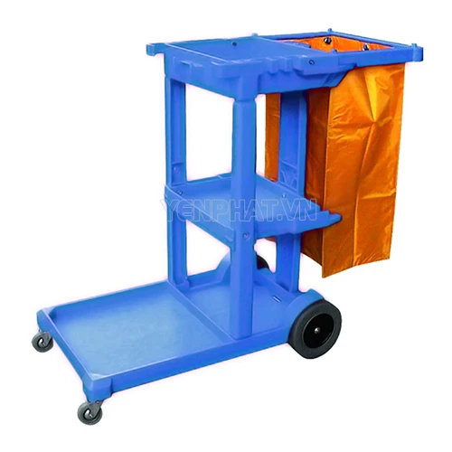 Xe đẩy dọn phòng 3 tầng công nghiệp