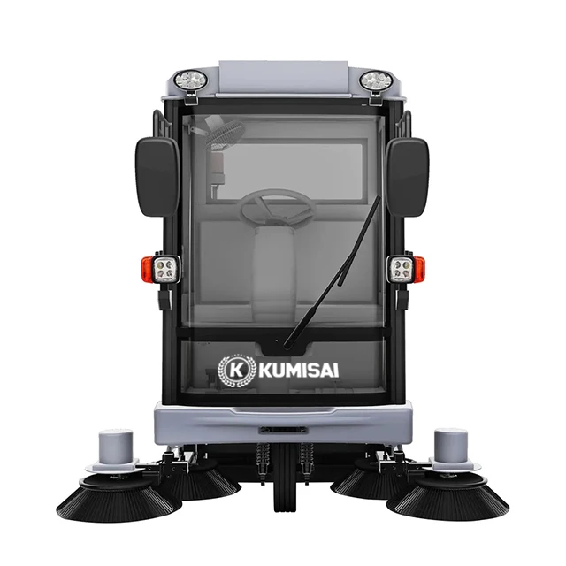 Xe quét rác công nghiệp ngồi lái Kumisai KMS 1900A 2