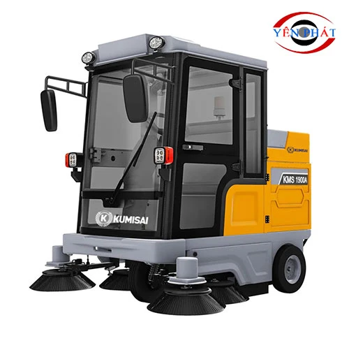 Xe quét rác công nghiệp ngồi lái Kumisai KMS 1900A