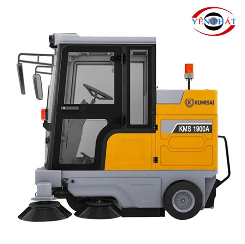 Xe quét rác công nghiệp ngồi lái Kumisai KMS 1900A 3