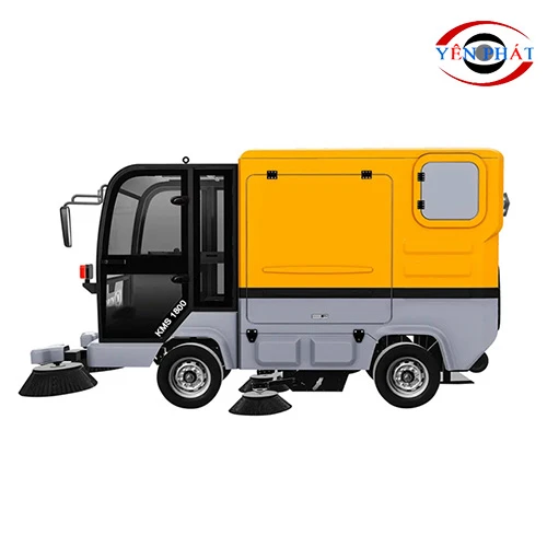 Xe quét rác công nghiệp ngồi lái Kumisai KMS 1800 3