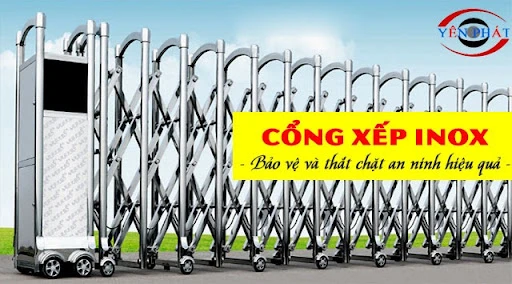 Cổng xếp inox là giải pháp giúp kiểm soát và củng cố an ninh