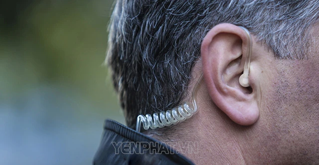 tai nghe bộ đàm ống hơi truyền tín hiệu - Điện Máy Yên Phát