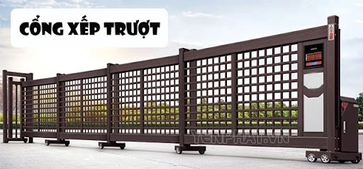 cổng xếp trượt - Điện Máy Yên Phát