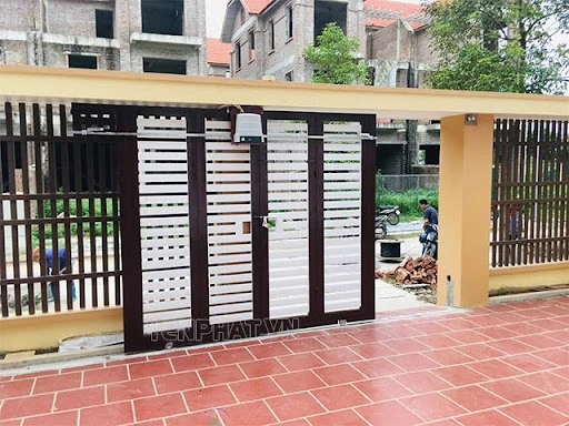 kích thước cổng xếp trượt - Điện Máy Yên Phát