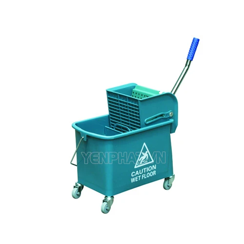 Xe dọn vệ sinh vắt móp đơn công nghiệp