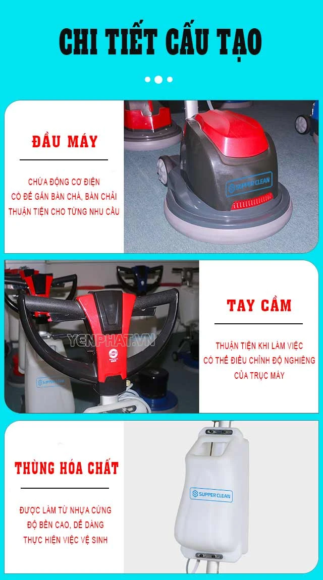 Máy đánh sàn Supper Clean BD3A