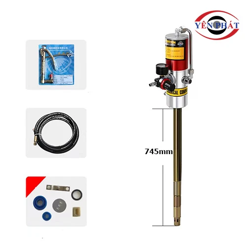 Máy bơm mỡ khí nén thanh dài Palada PD-185A 5
