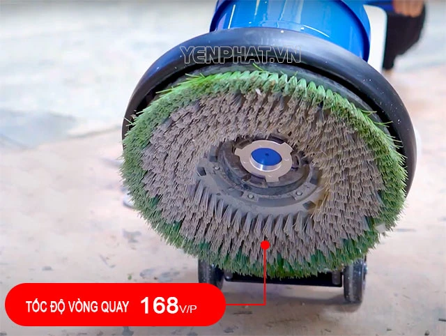 Máy chà sàn đơn Supper Clean HC 523 có tốc độ quay bàn chải lớn