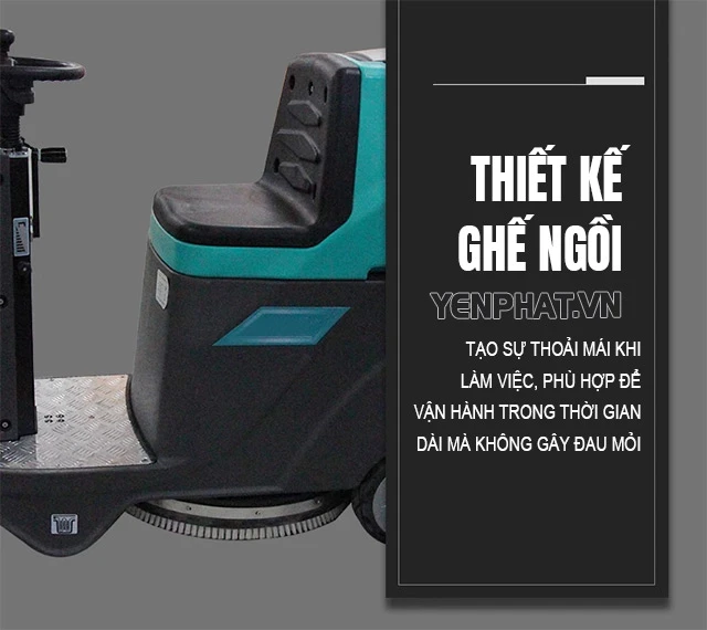 Cấu tạo của máy chà sàn ngồi lái Kungfu Clean KF 1350