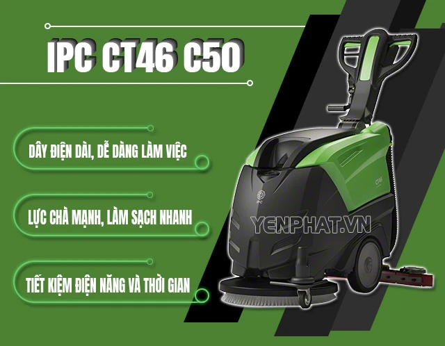 Máy chà sàn liên hợp IPC CT46 C50 dùng điện