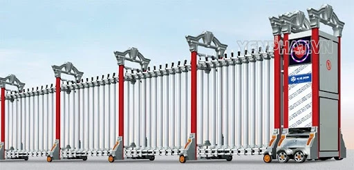 Chọn mua cổng xếp có kích thước vừa vặn với khu vực cổng ra vào