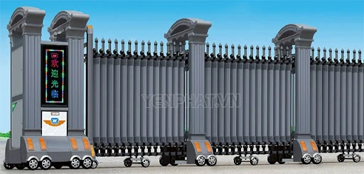 cổng xếp công ty | Điện Máy Yên Phát