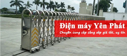 mua cổng xếp công ty | Điện Máy Yên Phát