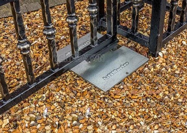 cửa cổng xếp gọn motor âm sàn | Điện Máy Yên Phát