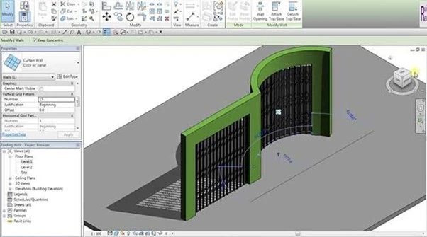 bản vẽ thiết kế cổng xếp revit | Điện Máy Yên Phát