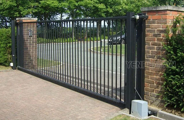 Cổng barie tự động tự động được làm từ chất liệu nhôm đúc hoặc sắt