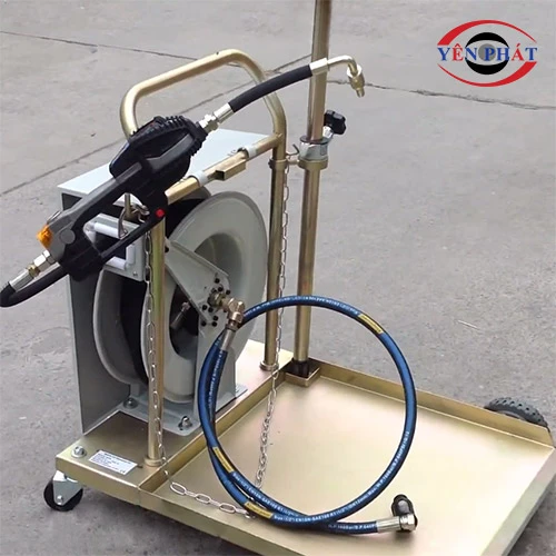 Xe bơm dầu thùng phuy có đồng hồ định lượng HG-948 4