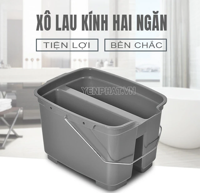 xô lau kính 2 ngăn