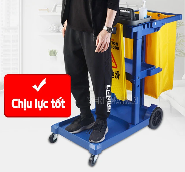 Xe đẩy làm vệ sinh chữ L bền