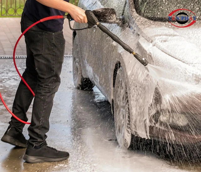 Rửa xe bọt tuyết