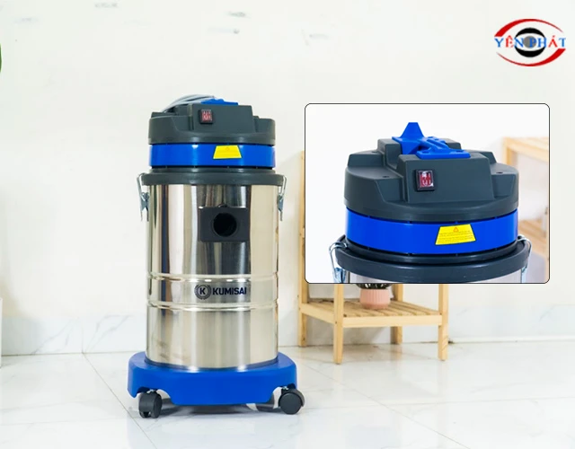 Máy hút bụi công nghiệp Kumisai KMS30A có thiết kế tiện lợi