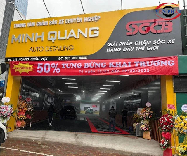 Bảng quảng cáo rửa xe chuyên nghiệp