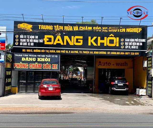 Mẫu biển quảng cáo rửa xe