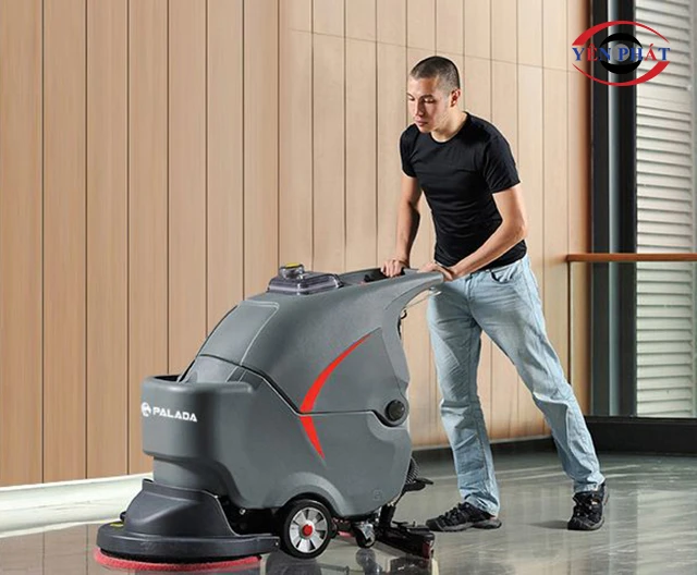 Máy chà sàn dừng đột ngột