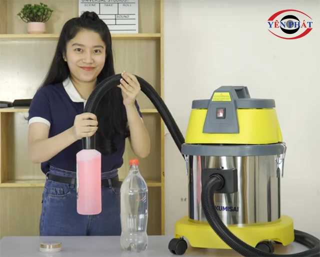 Test lực hút máy hút bụi Kumisai KMS15