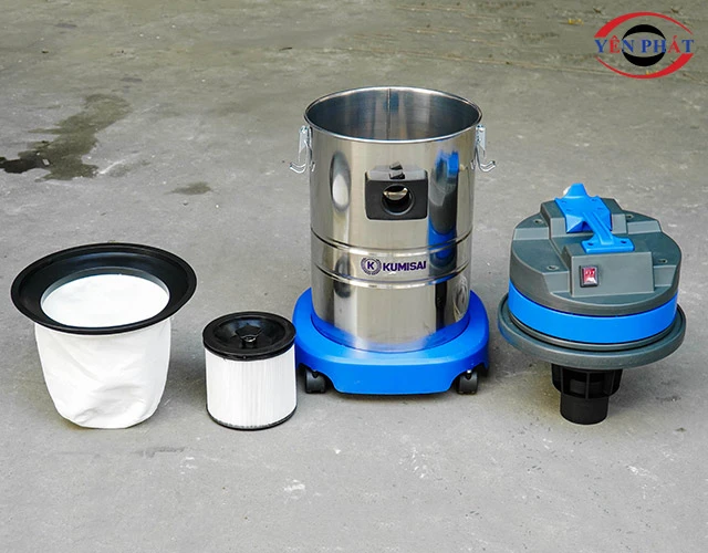 Chi tiết máy hút bụi nhà xưởng Kumisai KMS40H-Hepa