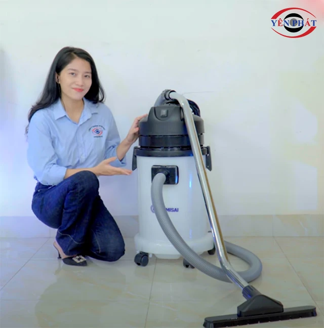 Máy hút bụi thùng nhựa Kumisai KMS40-Hepa