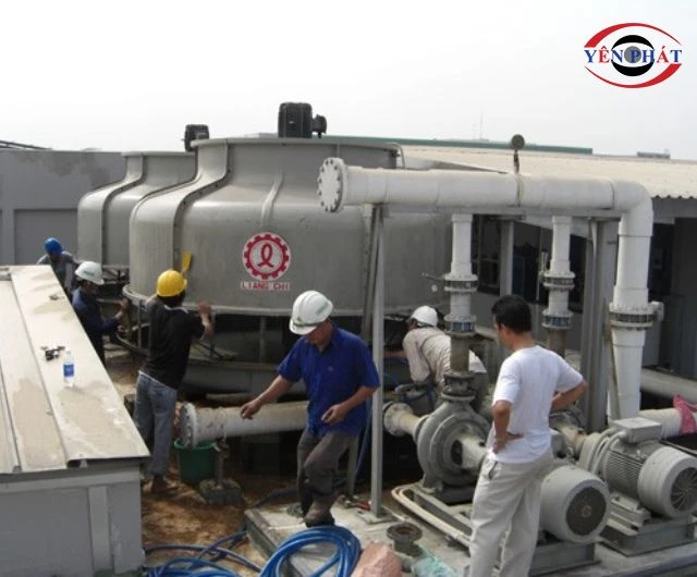 Cách lắp đặt tháp giải nhiệt: Nhanh, An toàn, Đúng kỹ thuật
