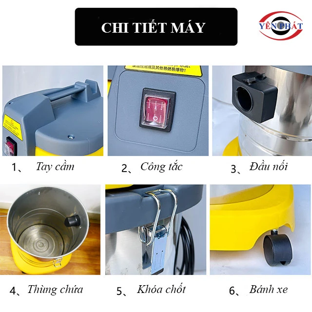 Kết cấu máy hút bụi Kumisai KMS 40S