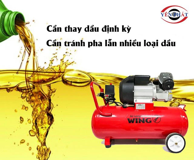Lưu ý để thiết bị nén khí không bị keo dầu