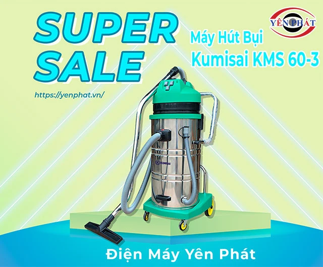 sale máy hút bụi nhà xưởng Kumisai KMS 60-3