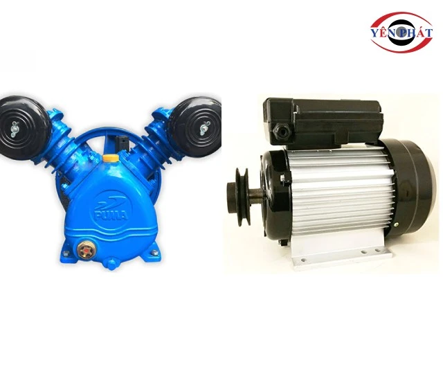Motor và cụm đầu nén của máy nén khí